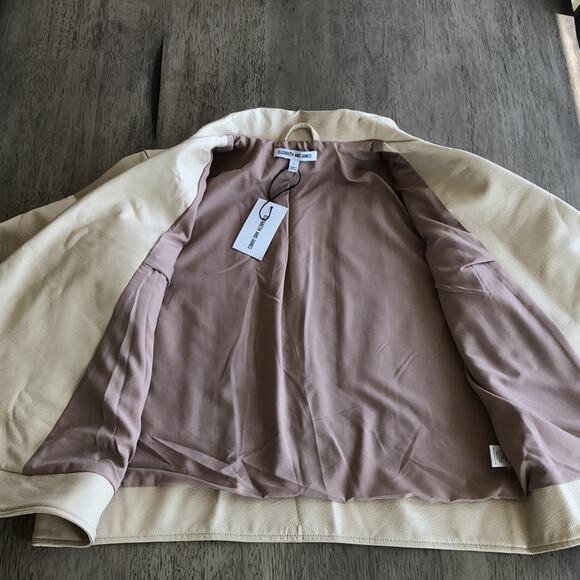 Elizabeth and James Cream Moto Jacket - L - Picture 7 of 10